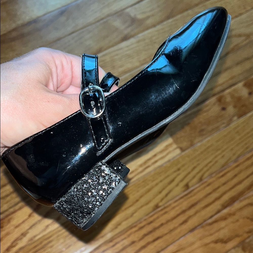 Wonder Nation Shiny Black Mary Jane Shoes - Picture 6 of 9
